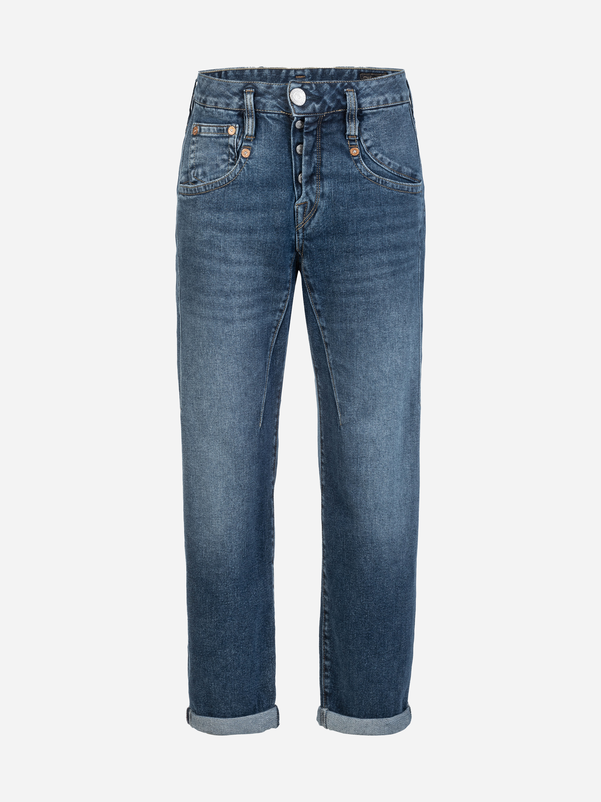 Modell Shyra Tap Jeans mit recycelter Baumwolle