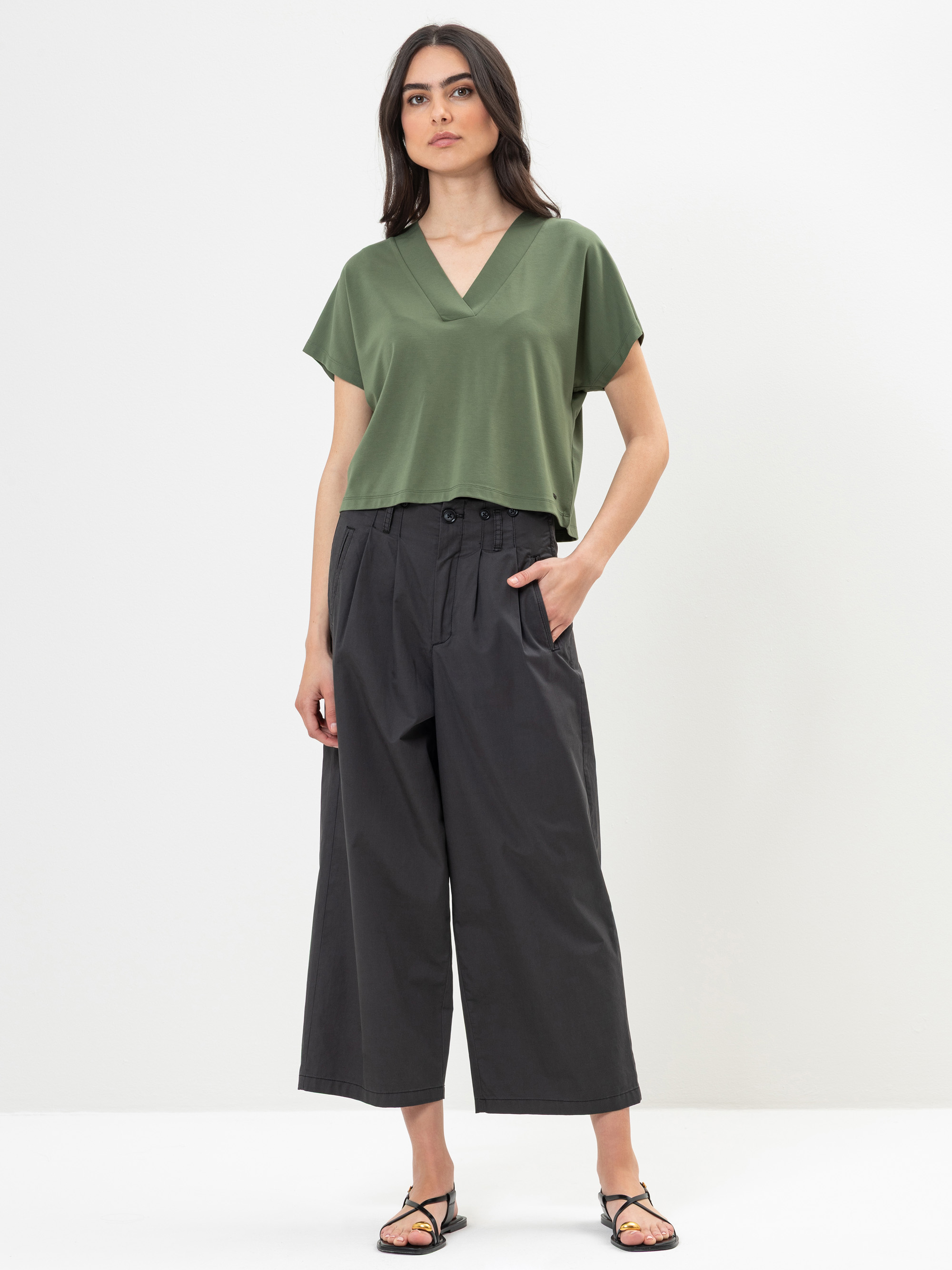 Modell Feodora weite Hose mit Spitzbund