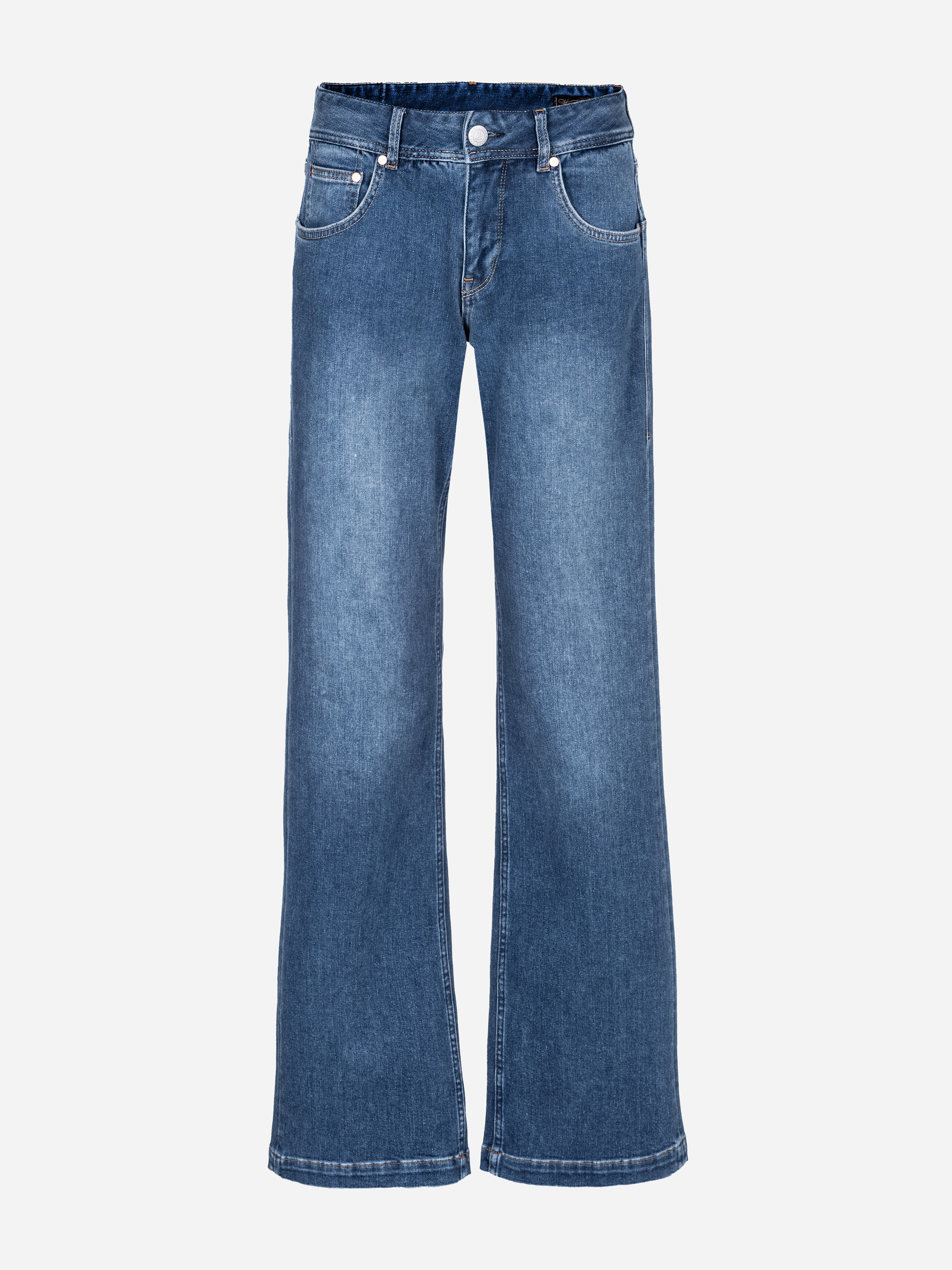 Modell Edna Flared Jeans mit Cashmere Touch