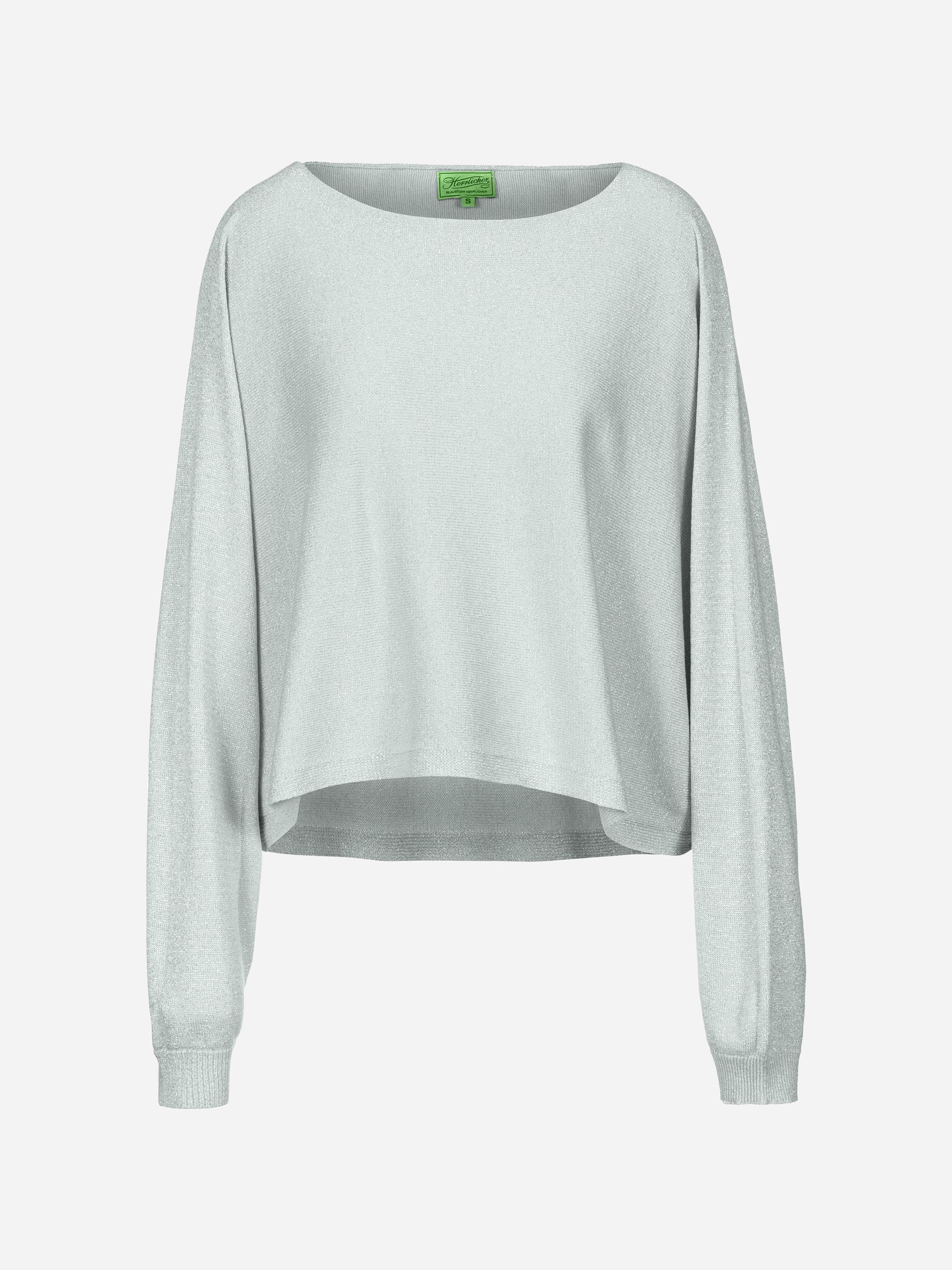 Modell  Aureliana Feinstrickpullover mit Glitzer